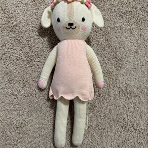 Cuddle + Kind Charlotte the Dog Regular 20”Adorable Pink Knit Doll